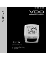 Предварительный просмотр 1 страницы VDO X1DW Instruction Manual