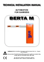 vds BERTA M Technical Installation Manual preview