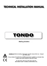 Preview for 1 page of vds TONDO 140 Technical Installation Manual