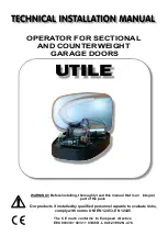 vds UTILE Technical Installation Manual preview