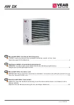 Предварительный просмотр 1 страницы VEAB Heat Tech AW DX22 Manual