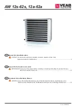 VEAB Heat Tech AW Series Manual предпросмотр