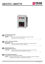 Preview for 1 page of VEAB Heat Tech AWST35 Installation Instructions Manual