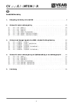 Preview for 2 page of VEAB Heat Tech CV Series Fitting Instructions Manual