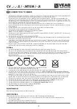 Предварительный просмотр 10 страницы VEAB Heat Tech CV Series Fitting Instructions Manual