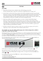 Preview for 4 page of VEAB Heat Tech EA 14 Manual