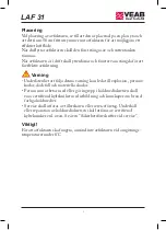 Предварительный просмотр 5 страницы VEAB Heat Tech LAF 31 Manual