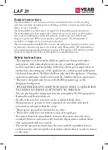Предварительный просмотр 14 страницы VEAB Heat Tech LAF 31 Manual