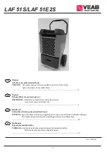 Preview for 1 page of VEAB Heat Tech LAF 51E2S Manual