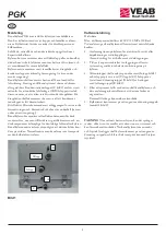 Preview for 2 page of VEAB Heat Tech PGK 1000x500-3-2,0 Fitting Instructions Manual