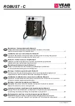 Preview for 1 page of VEAB Heat Tech Robust C Installation And User Instructions Manual