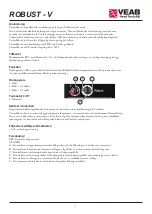 Preview for 3 page of VEAB Heat Tech ROBUST V Series Installation And User Instructions Manual