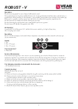 Preview for 6 page of VEAB Heat Tech ROBUST V Series Installation And User Instructions Manual