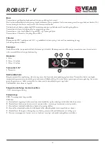 Preview for 12 page of VEAB Heat Tech ROBUST V Series Installation And User Instructions Manual
