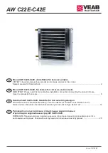 Предварительный просмотр 1 страницы VEAB AW C22E Manual