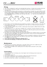 Preview for 5 page of VEAB CV MQU Series Manual