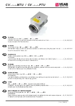 Preview for 1 page of VEAB CV MTU Series Manual