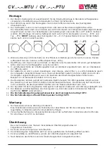 Preview for 7 page of VEAB CV MTU Series Manual