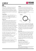 Preview for 2 page of VEAB CWDX Manual