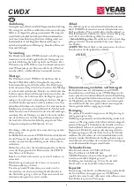 Preview for 5 page of VEAB CWDX Manual