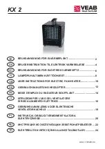 VEAB KX 2 User Instructions предпросмотр