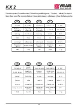 Preview for 26 page of VEAB KX 2 User Instructions