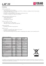 Preview for 7 page of VEAB LAF 30 User Instruction