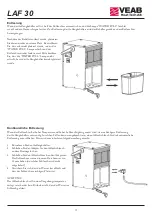 Preview for 17 page of VEAB LAF 30 User Instruction