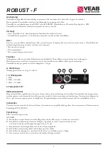 Preview for 3 page of VEAB ROBUST - F Installation And User Instructions Manual