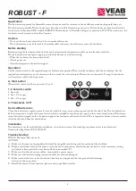 Preview for 6 page of VEAB ROBUST - F Installation And User Instructions Manual