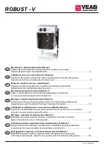 Preview for 1 page of VEAB Robust V Series Installation And User Instructions Manual