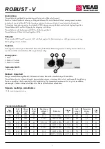 Preview for 3 page of VEAB Robust V Series Installation And User Instructions Manual