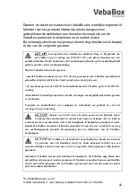 Preview for 22 page of Vebabox TUC1800 User Manual