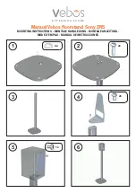 Vebos floorstand Sony ZR5 Mounting Instructions preview