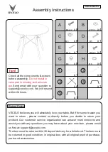 VECELO KHD-BLM-ET02 Assembly Instructions предпросмотр