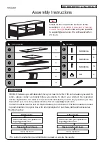 Preview for 1 page of VECELO KHD-DX-TV01 Assembly Instructions