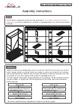 VECELO KHD-XF-CHR01-BRN Assembly Instructions preview