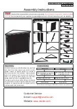 VECELO KHD-XF-CS01-GLD Assembly Instructions предпросмотр