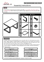 VECELO KHD-XF-PS01-BRN Assembly Instructions preview