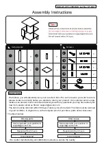 Preview for 1 page of VECELO KHD-XF-ST16-CFE/OAK Assembly Instructions