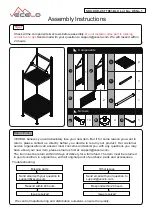 VECELO KHD-XF-TTR01-BLK Assembly Instructions предпросмотр