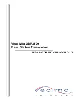 Предварительный просмотр 1 страницы Vecima VistaMax OBR3500 Installation And Operation Manual