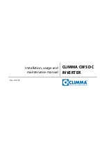 Предварительный просмотр 1 страницы Veco CLIMMA CWS DC INVERTER Series Installation, Usage And Maintenance Manual