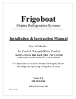 Veco Frigoboat Capri 35F Installation Instructions Manual preview