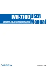 Vecom IVH-7700 User Manual preview