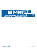 Preview for 1 page of Vecow MTC-4015 User Manual