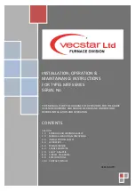 Предварительный просмотр 1 страницы Vecstar MRF Series Installation, Operation & Maintenance Instructions Manual