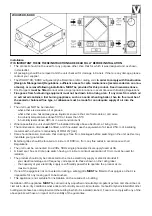 Preview for 3 page of Vectaire WHHR100/60DC Installation, Operating And Maintenance Instructions