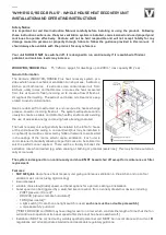 Preview for 2 page of Vectaire WHHR100DC-B Plus Installation, Operating And Maintenance Instructions