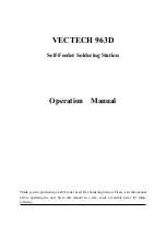 VECTECH 963D Operation Manual preview